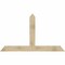 Ekena Millwork Portland Rough Sawn Timber Gable Bracket, Douglas Fir, 72"W x 42"H x 4"D x 6"F, 14/12 Pitch GBW072X42X0406POR00RDF - alternate 1
